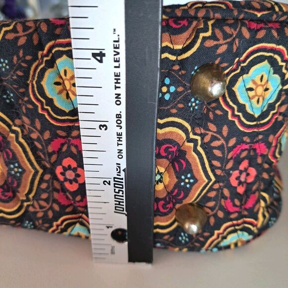 Mona B Handbags Quilted Colorful Hobo Shoulder Bag Footed Cotton Peasant NWT - Picture 11 of 11